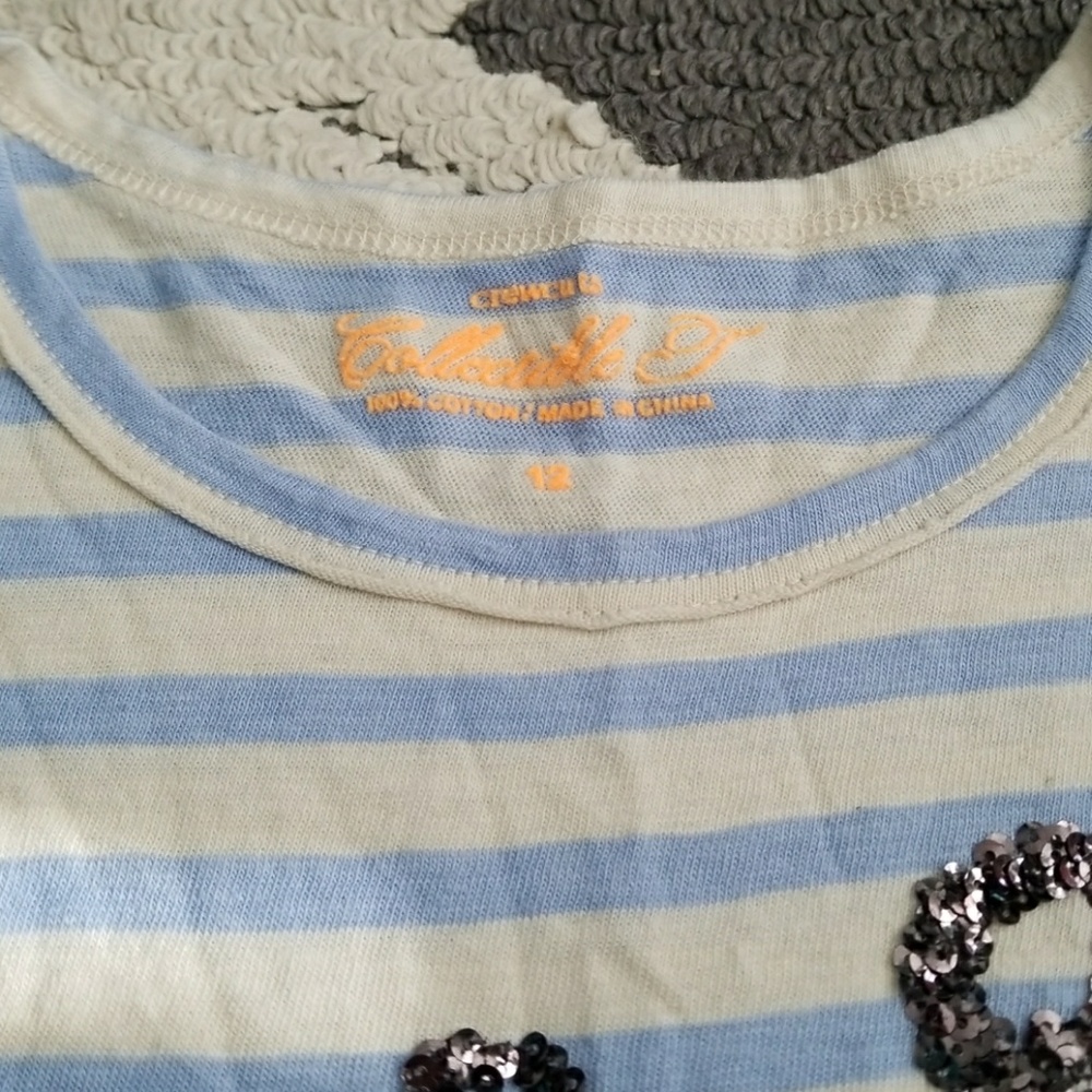 J. Crew Crewcuts Sequined Anchor T-shirt - Picture 3 of 4
